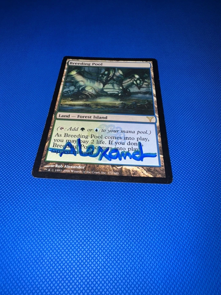 SIGNED Breeding Pool (Rob Alexander) ~ Dissension MTG - Image 2 of 3