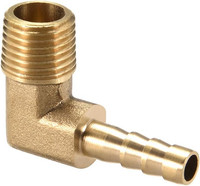 Messing Barb Schlauch 90 Grad Ellbogen 6Mm Widerhaken X 1/4 Pt Stecker Pfeife