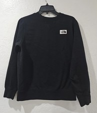 The North Face Black Heritage Patch Women's Sz M Crewneck Long-Sleeve Sweatshirt