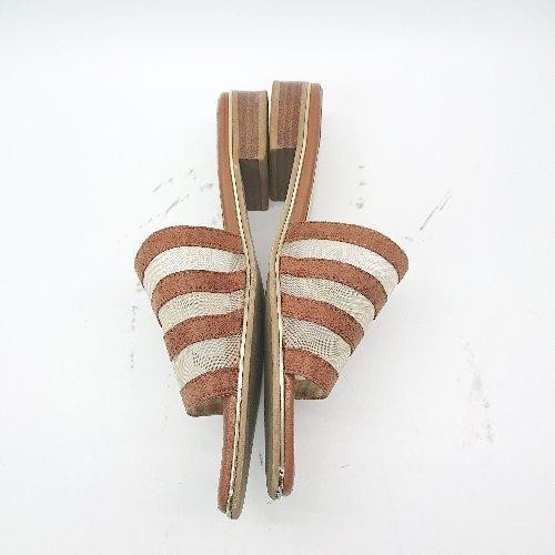 Oriental Traffic Square Open Toe Flat Casual Sand… - image 5