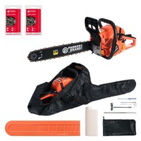 58cc 20 Petrol Chainsaw + 2 x Chains + More