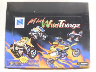 New Ray Mini Rods Monster Cars & Trucks (4) Wild Thingz-Pull Back Function NOS