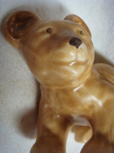 Adorable & Perfect ART POTTERY TAN BEAR CUB - Made in ENGLAND #1426 - Picture 7 of 8