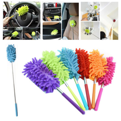 Extendable Cobweb Brush Washable Feather Duster Long Magic Telescopic Handle