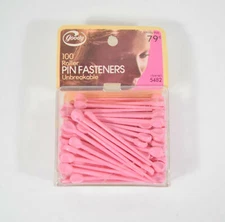 Vintage 1973 Sealed Goody 100 Hair Roller Pin Fasteners Unbreakable Pink #5482
