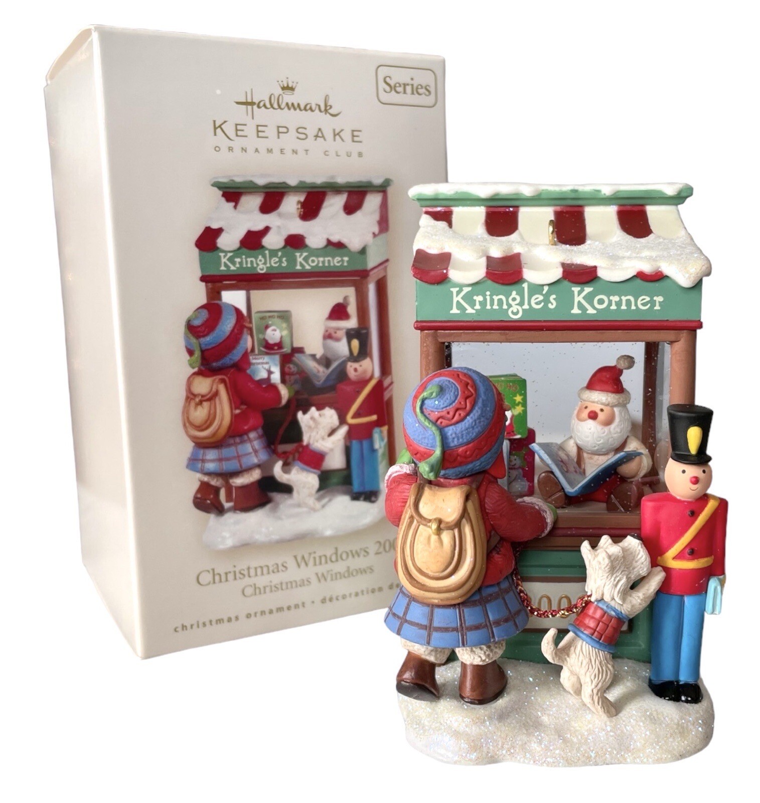 Hallmark 2008 Christmas Windows KRINGLE'S KORNER 6th in Series Ornament