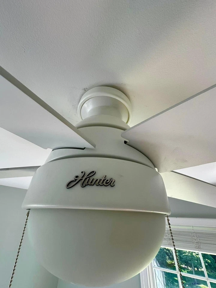 Hunter Anslee 46" Indoor Low Profile Ceiling Fan - Fresh White - Image 2 of 2