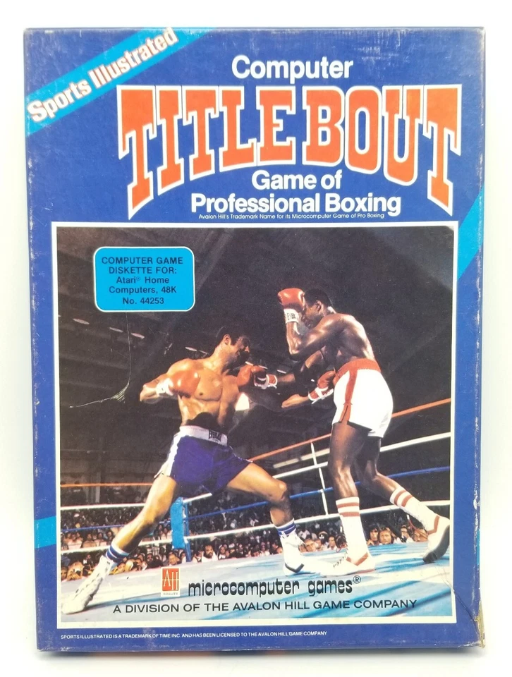 1983 Microcomputer Games Computer TITLE BOUT Game Professional Boxing Atari PC - Image 2 of 4
