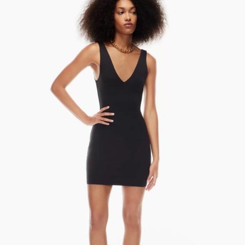 Babaton l Contour V Neck Bodycon Mini Dress Medium