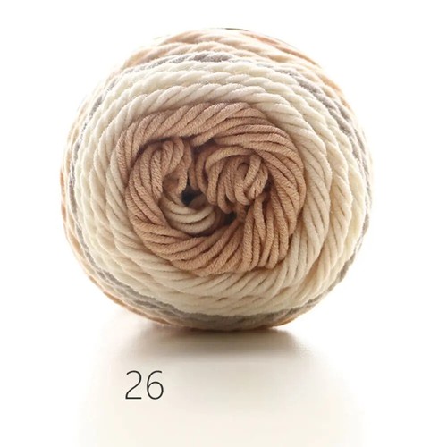 2PCS Hand-woven Cotton Yarn Soft Crochet Thick Yarn For Hand Knitting Scarf DIY - Picture 34 of 34