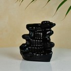Smoke Fountain by Sowpeace – Black Resin Home Decor Figurine, 10.5cm, Set of 1