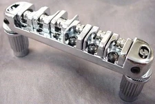 CHROME WILKINSON ROLLER BRIDGE FOR ELECTRIC GUITAR