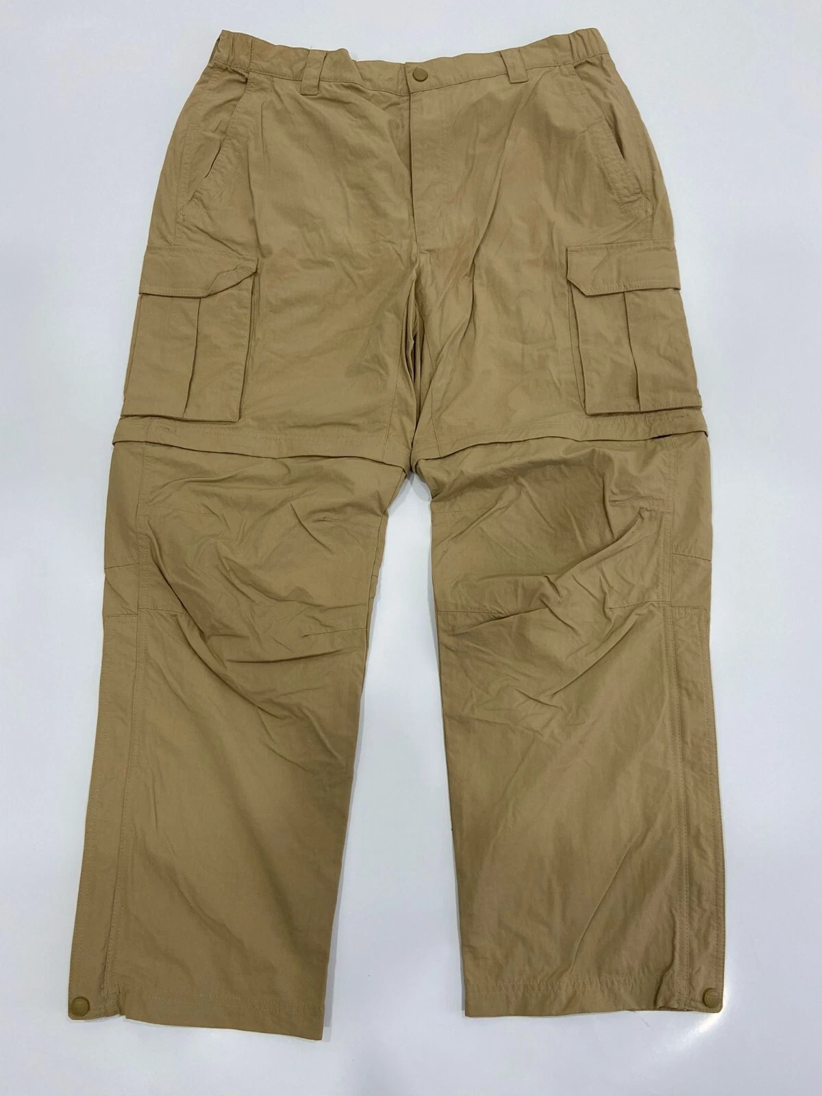 LL Bean Mens L 34x29 Convertible Outdoors Hiking Fishing Camping Cargo Pants