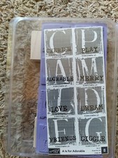NEW 2006 Stampin  Up A Is for Adorable Set of 8 Stamps