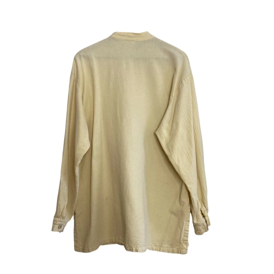 Vintage Tilley Shirt Mens Large Cotton Long Sleeve Half Button Made in Canada Foto 2 de 4