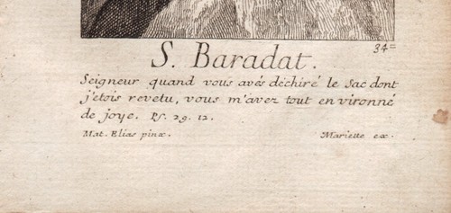 Portrait XVIIIe Saint Baradate Confesseur Anachorète - Imagen 4 de 6