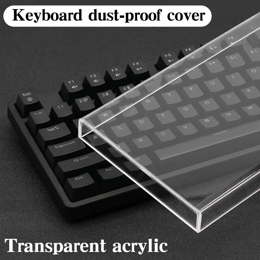 Acrylic Mechanical Keyboard Dust Cover Waterproof for 65% 75% Keyboards