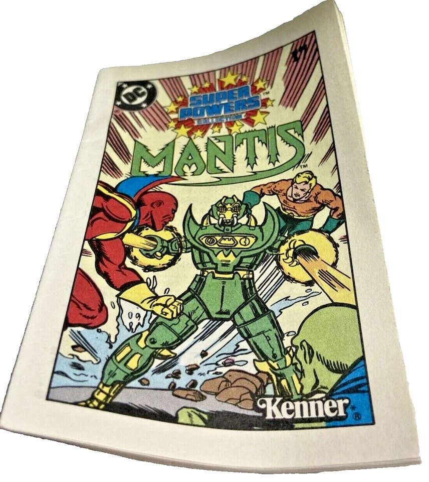 Figura de acción Kenner D.C. Super Hero's 1984 4,75" Mantis con cómic Foto 3 de 4