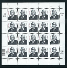 Scott # 3426...33 Cent...Claude Pepper...Pane With 20 Stamps
