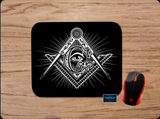 MASONIC FREEMASON ALL SEEING EYE INSPIRED CUSTOM MOUSEPAD DESK MAT OFFICE GIFT