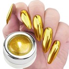 Gold Chrome Nail Powder Holographic Metallic Mirror Effect for Nails Art