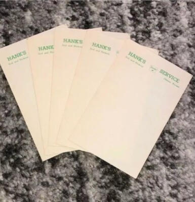 Sinclair Oil Note Paper Vintage Old Lot of 4 Sheets 1940s Service Dinosaur Gas