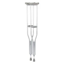 Aluminum Crutches, Adult M, 5' 2"–5' 10" – Pair of Lightweight, Height