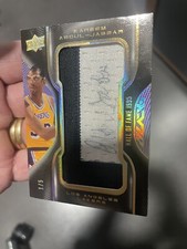 🔥Kareem Abdul Jabbar 2008 Ud Black Patch Auto 1/5 Lakers Jersey Hall of Fame🔥