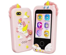 Kikidex Kids Smartphone for Boys Girls Ages 3-10 Touch Screen Learning Toy