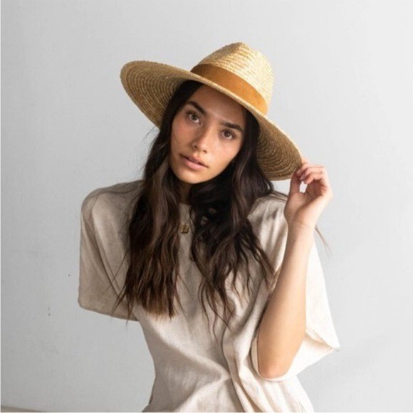 Gigi Pip Isla straw fedora hat NWT | eBay display picture 1