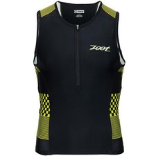 Zoot Performance ärmelloses Tri-Tanktop für Herren - schwarz/gelb - Small
