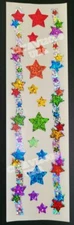 HAMBLY STUDIOS STICKERS PRISMATIC BORDER STARS COLLECTIBLE DISCONTINUED RARE.