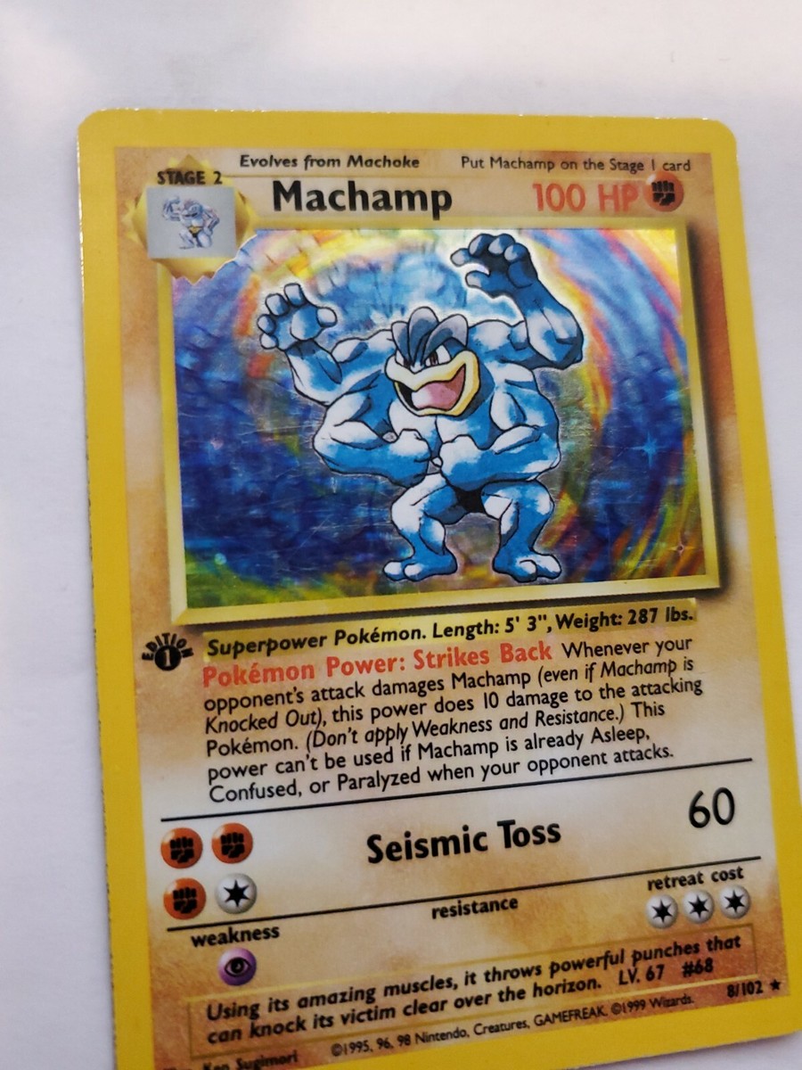 Machamp Base Set Holo Pokemon Card Jungle Fossil WOTC | eBay