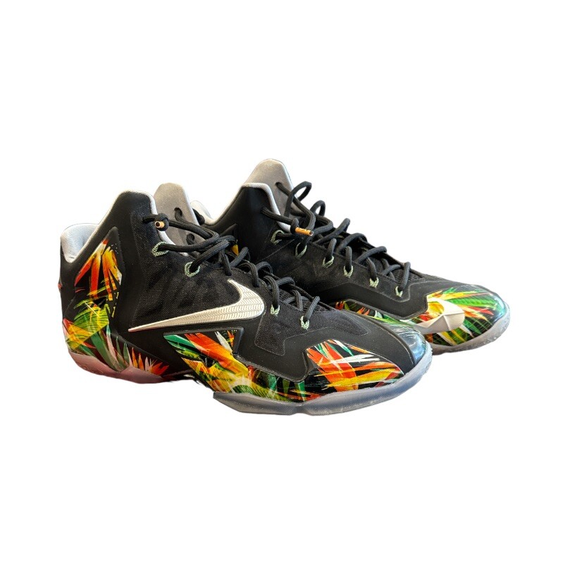 Nike LeBron II Everglades 2014 Mens Size 13 (616175-006) Shoes Nike LeBron 11 XI Everglades 2014 Multicolor Black... | Depop main image 4