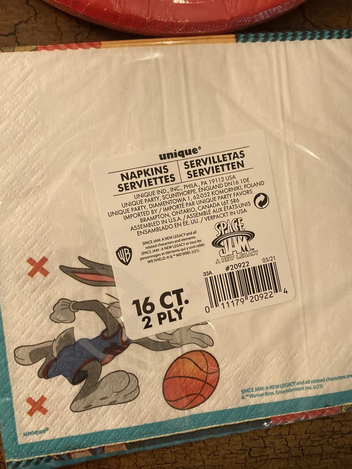 Space Jam New Legacy Party Supplies Pack New - image 3 of 4