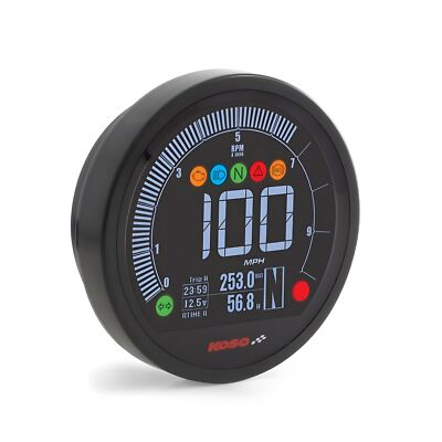 Tachometer Koso DL-04 plug and play schwarz für BMW R nineT 2017