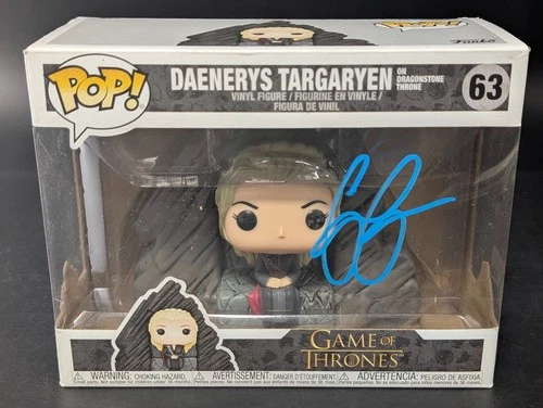 EMILIA CLARKE Signed Game Of Thrones Daenerys Targaryen Funko Pop AUTO Fanatics