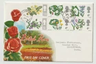 24/4/1967 UK GB FDC - Wild Flowers - Red Roses - Rickmansworth CDS Postmark