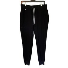 FIGS Women  s Zamora Jogger Scrub Pants in Black Size M W18SW2005 in EUC