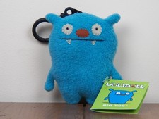 Uglydolls Big Toe 4" Plush Backpack Clip Stuffed Keychain Blue Ugly Doll  NEW 