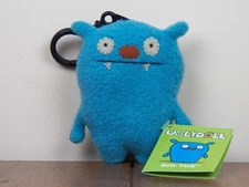 Uglydolls Big Toe 4" Plush Backpack Clip Stuffed Keychain Blue Ugly Doll **NEW**