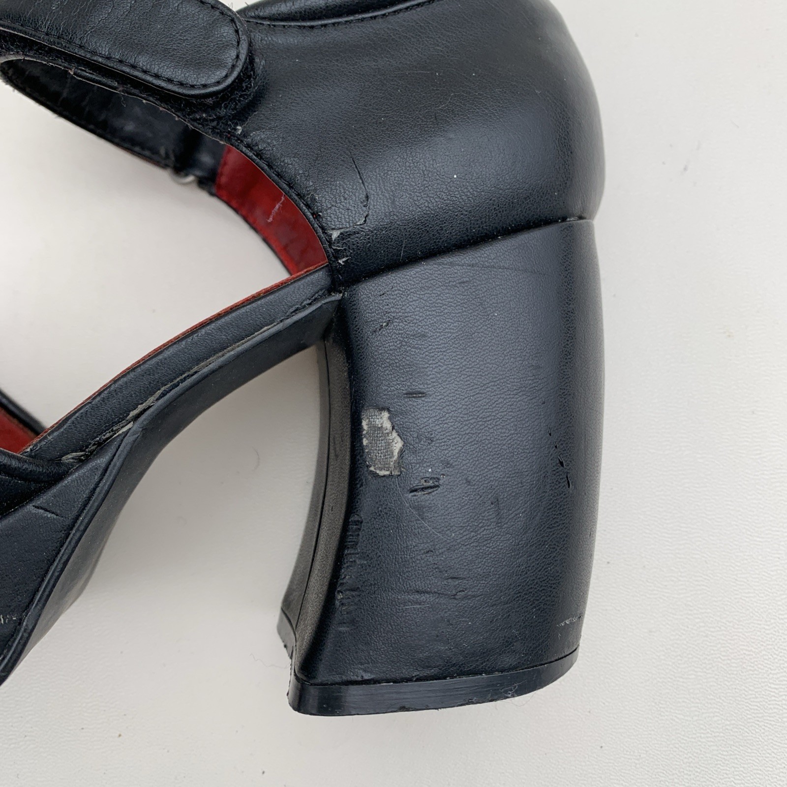 Vintage Rocket Dog Platform Shoes Heels Y2k Grunge Goth Sz 8 image 9