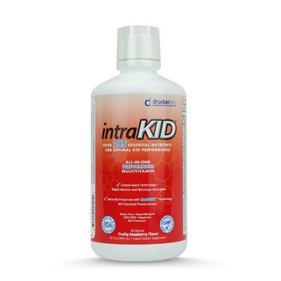 intraKID Liquid Multivitamin 32 Fl Oz Complete Nutritional Supplement for Kids