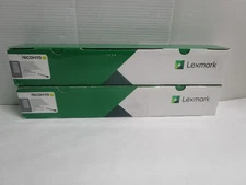LEXMARK 76C0HY0 High Yield Yellow Toner Cartridge LOT OF 2 NEW SEE PHOTOS