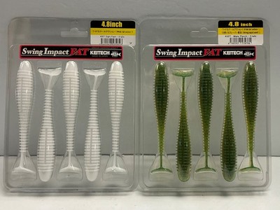 Keitech Swing I pact FAT 4.8'' Sight Flash & Male Perch Lure Lot
