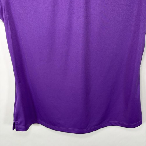 Adidas Pinehurst Sleeveless Golf Polo Shirt Top Womens Medium Purple Performance - Picture 12 of 12