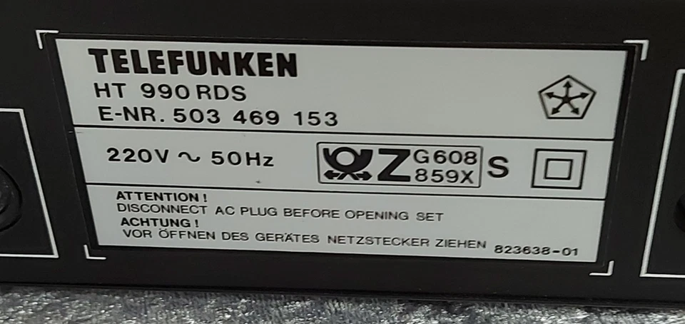 Telefunken HT 990 AM/FM/RDS Stereo Tuner - Bild 3 von 3
