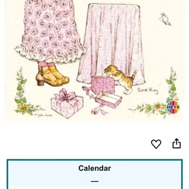 Sarah Kay Vintage 2008 Birthday Calendar (Perpetual)