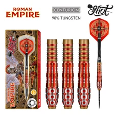Shot Roman Empire Centurion Steel Tip Dart Set-90% Tungsten Barrels-24gm