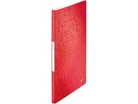 Leitz Sichtbuch Wow, A4, Pp, Mit 20 HüLlen, Rot 1 Bis 40 Stk Spare 66%